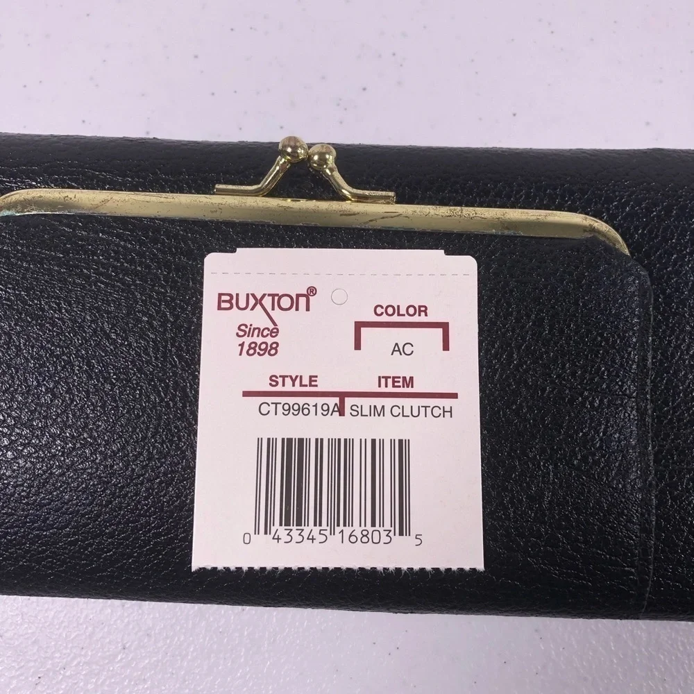 VINTAGE Buxton Clutch Wallet Zipper - Picture 10 of 11